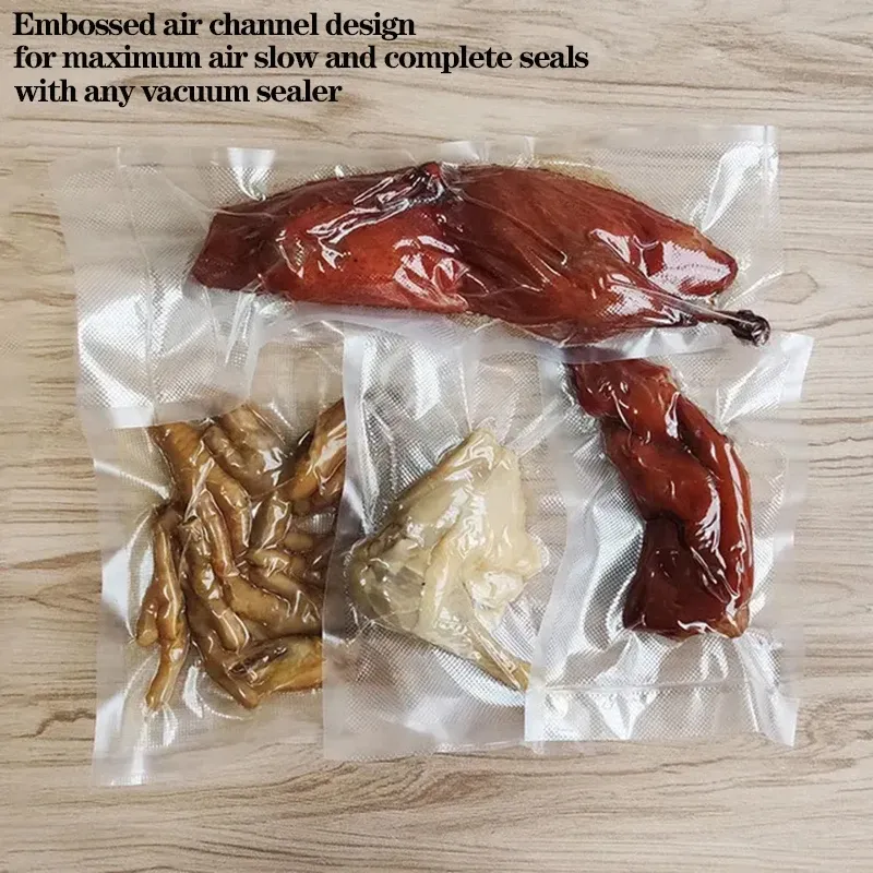 Sacs sous vide alimentaires sans BPA, réutilisables, lot de 50 6