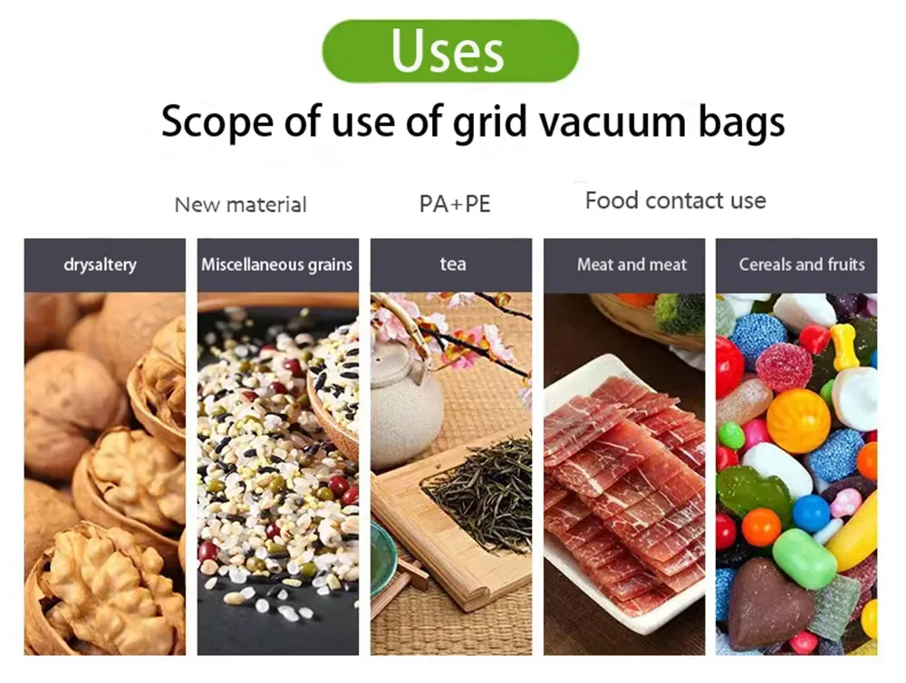 Sacs de mise sous vide réutilisables, finition soignée