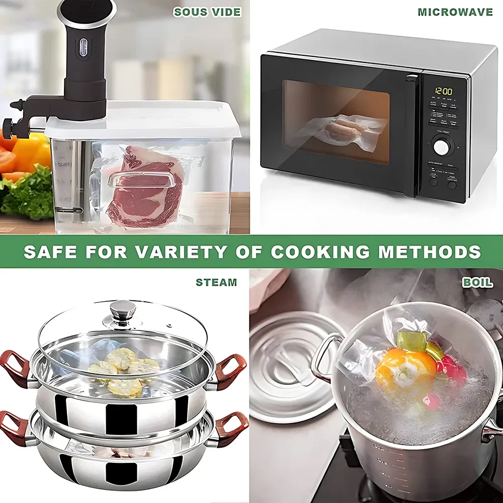 Sacs de mise sous vide réutilisables, polyvalence