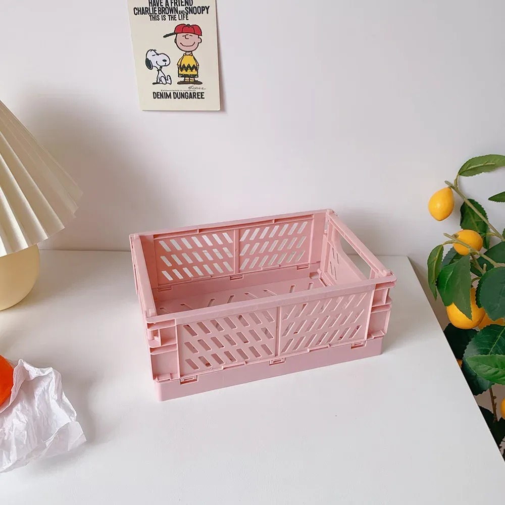 Caisse de rangement pliable, vue latérale