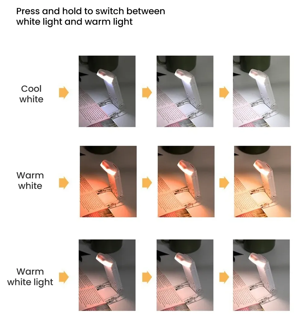 Lampe de lecture et ses coloris