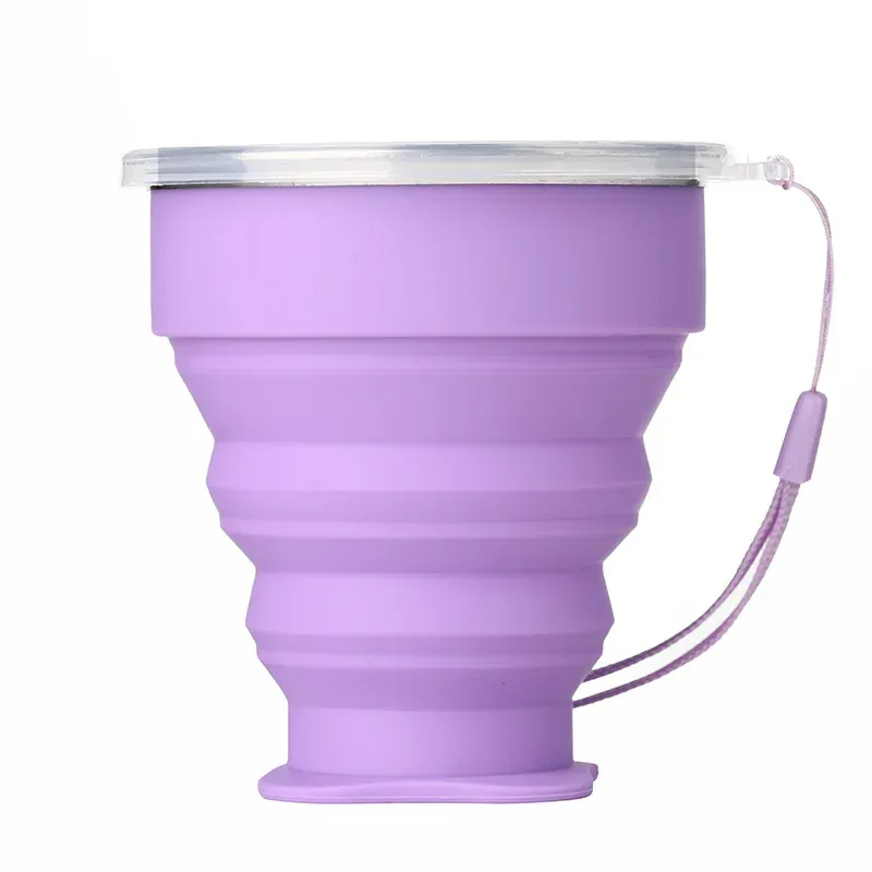 Tasse pliante en silicone, vue d'ensemble