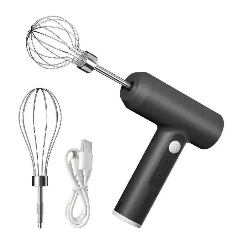 Batteur à œufs électrique rechargeable et portable, 3 vitesses