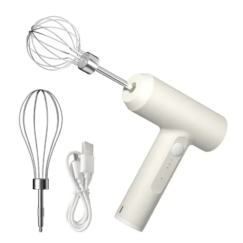 Batteur à œufs électrique rechargeable et portable, 3 vitesses 8