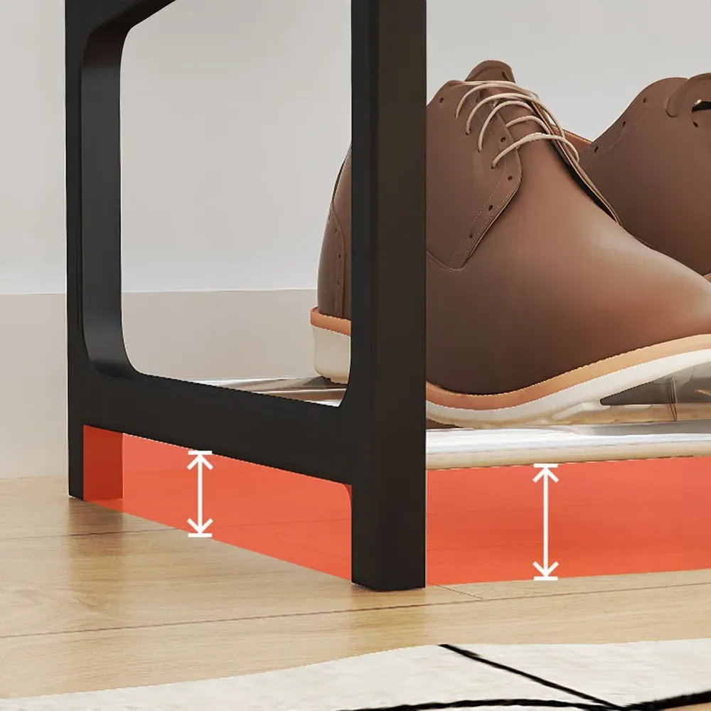 Étagère à chaussures en situation dans un intérieur