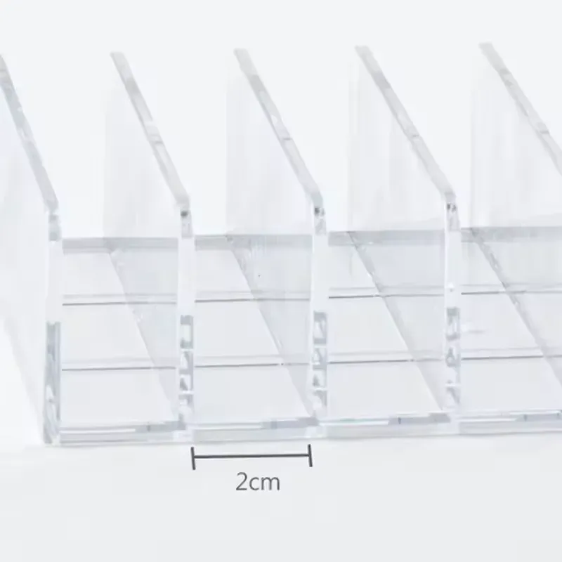 Boîte de rangement transparente à 7 compartiments pour maquillage 6