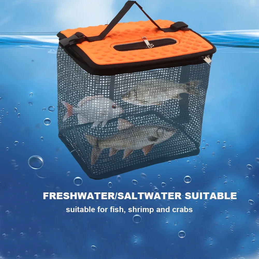 Panier à poisson flottant, vue complémentaire