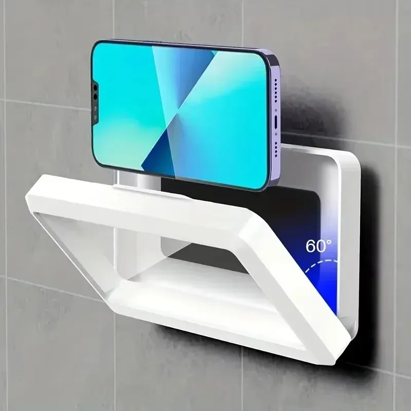 Étui étanche universel pour téléphone portable, anti-buée, compatible douche et bain, à fixation murale