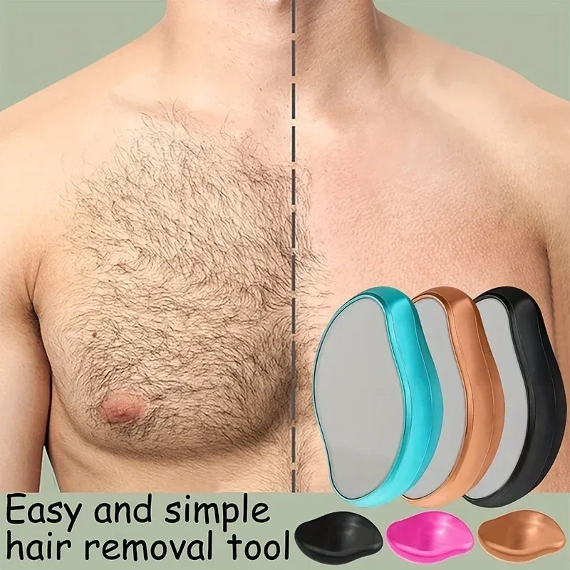 Gomme d'épilation en cristal réutilisable pour les jambes, indolore - Image 1