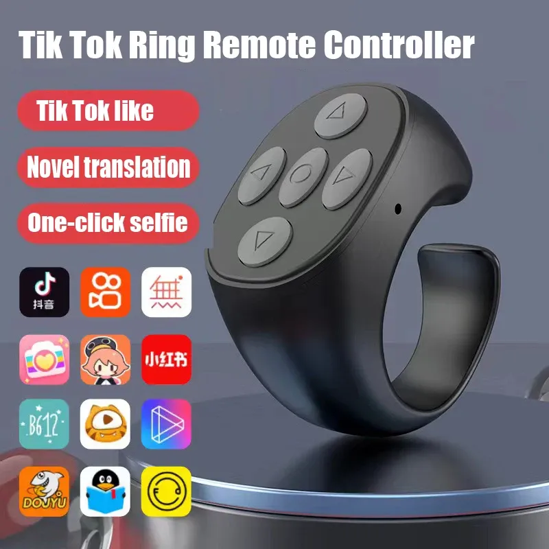 Télécommande Bluetooth sans fil pour selfie, compatible smartphones Xiaomi et Apple