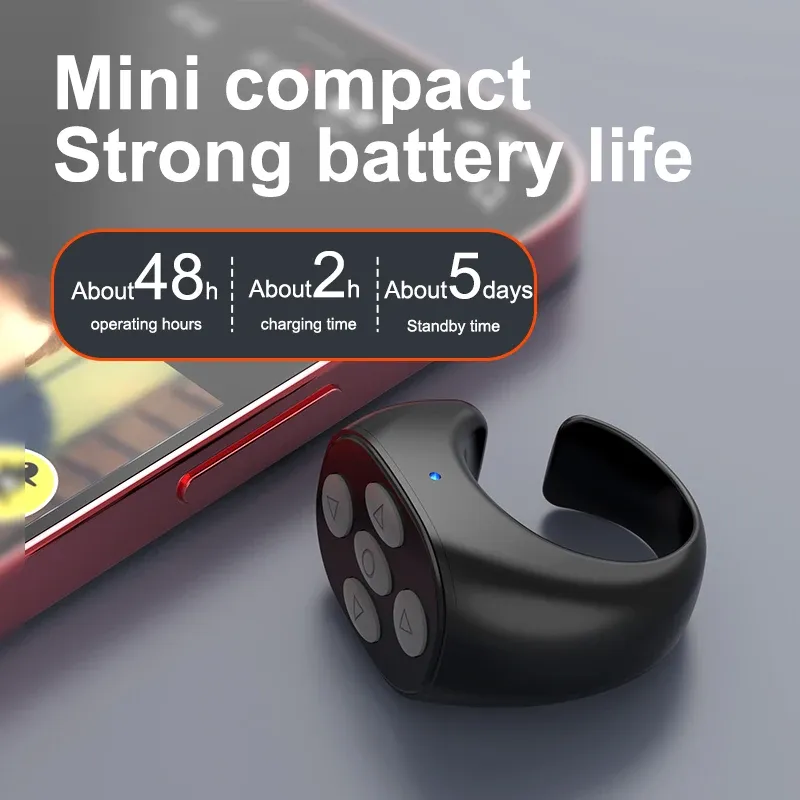 Télécommande Bluetooth sans fil pour selfie, compatible smartphones Xiaomi et Apple 4