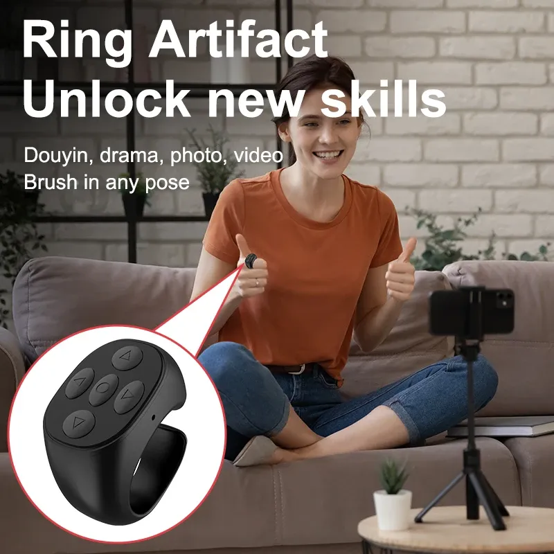 Télécommande Bluetooth sans fil pour selfie, compatible smartphones Xiaomi et Apple 5