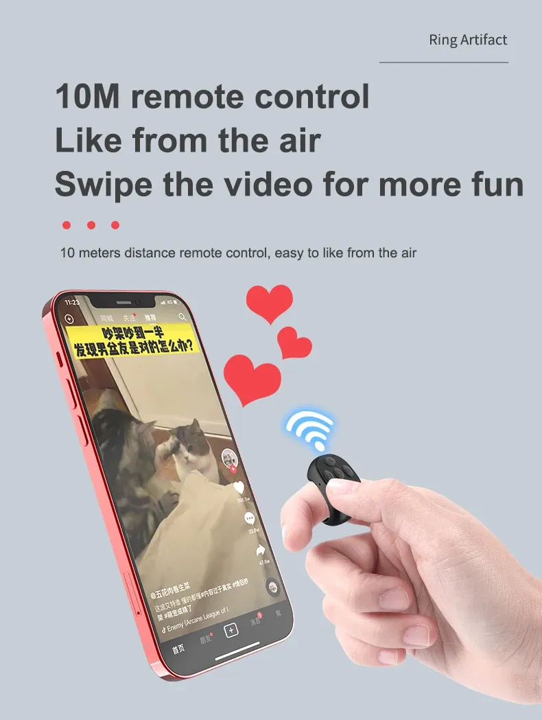 Télécommande en situation, en extérieur