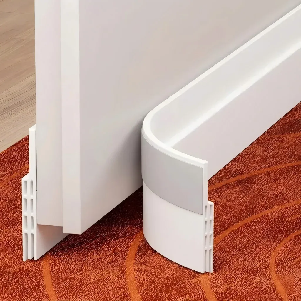 YITAPE Bande d'étanchéité sous porte 4,5 cm x 1 m, bloqueur de bruit et anti-poussière pour maison et garage 8