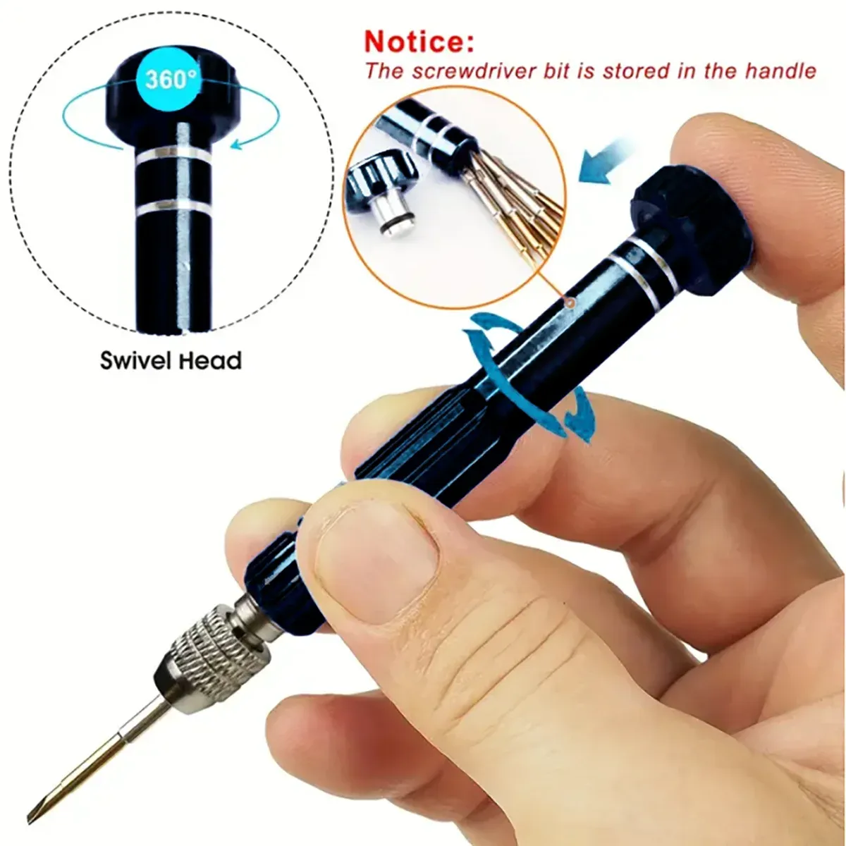 Kit de petit tournevis multifonctionnel 5 en 1, outil de réparation pour lunettes, lunettes de soleil, électronique, téléphone portable, bijoux et plus encore, 1 pièce