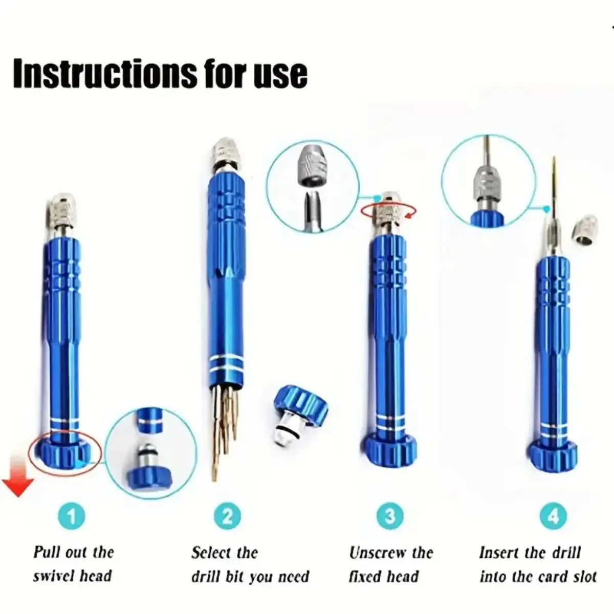 Kit de petit tournevis multifonctionnel 5 en 1, finitions soignées