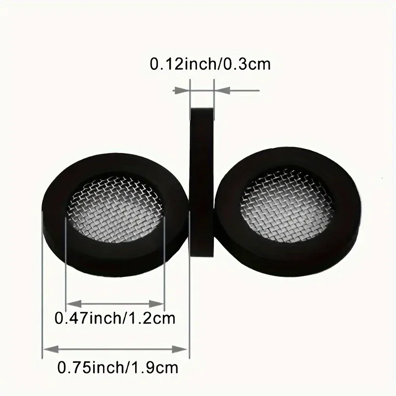 Lot de 20 filtres à maille en acier inoxydable pour robinet en plastique – Installation facile 3