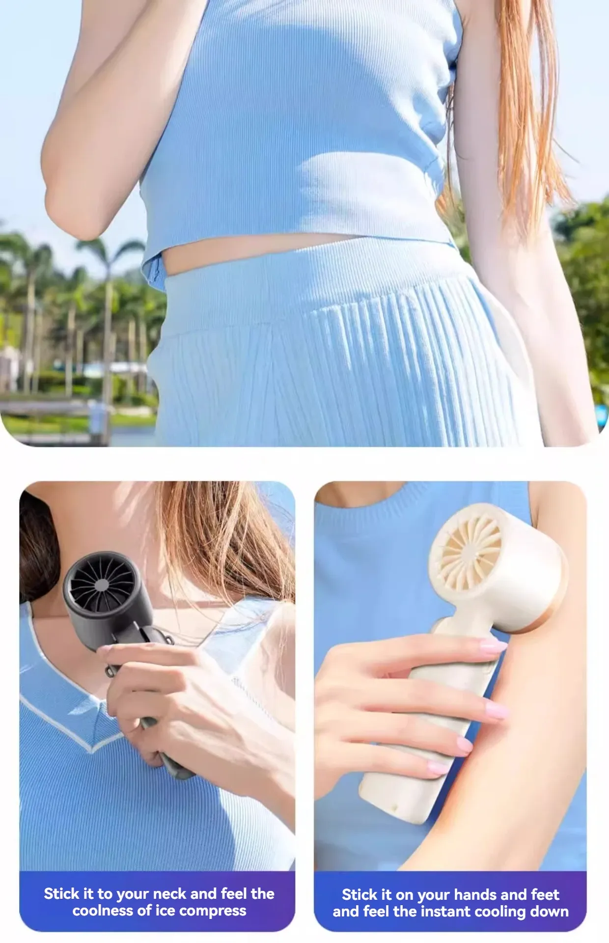 Ventilateur portable, usage en voyage