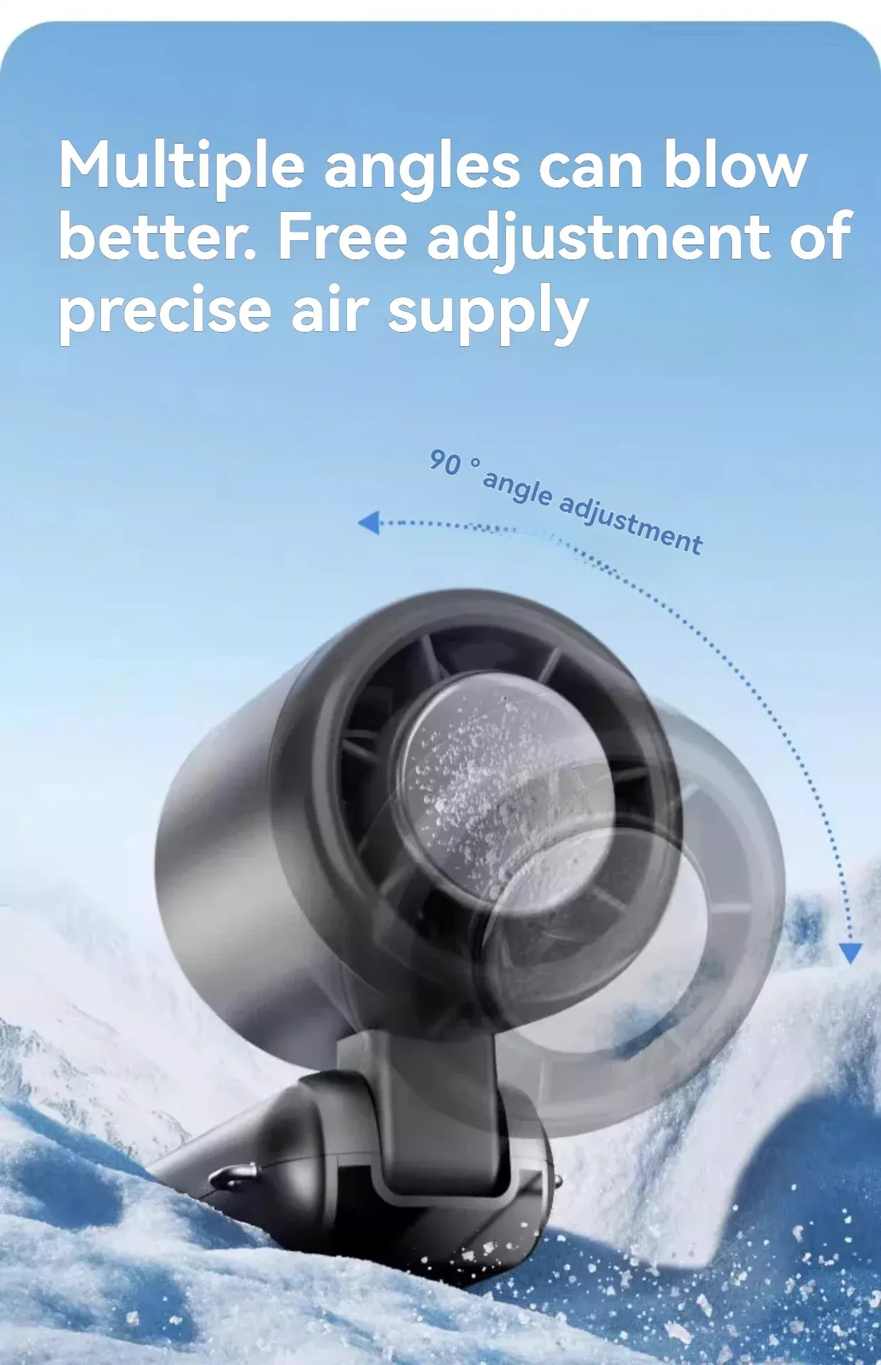 Ventilateur portable, design compact