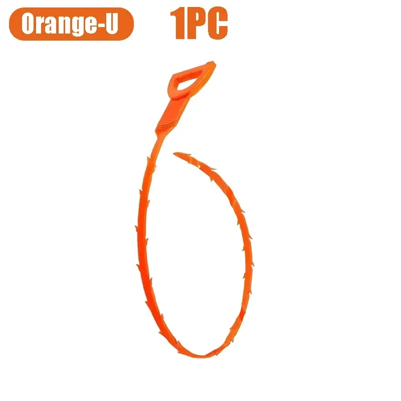 Crochet de dragage pour cheveux, outil de débouchage de canalisations, déboucheur pour tuyaux et éviers, dissolvant de bouchons de drain, accessoires de nettoyage pour évacuations de toilettes 7