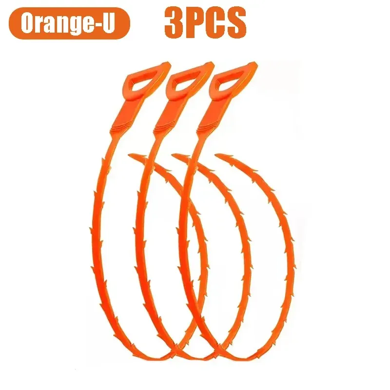 Crochet de dragage pour cheveux, outil de débouchage de canalisations, déboucheur pour tuyaux et éviers, dissolvant de bouchons de drain, accessoires de nettoyage pour évacuations de toilettes 9