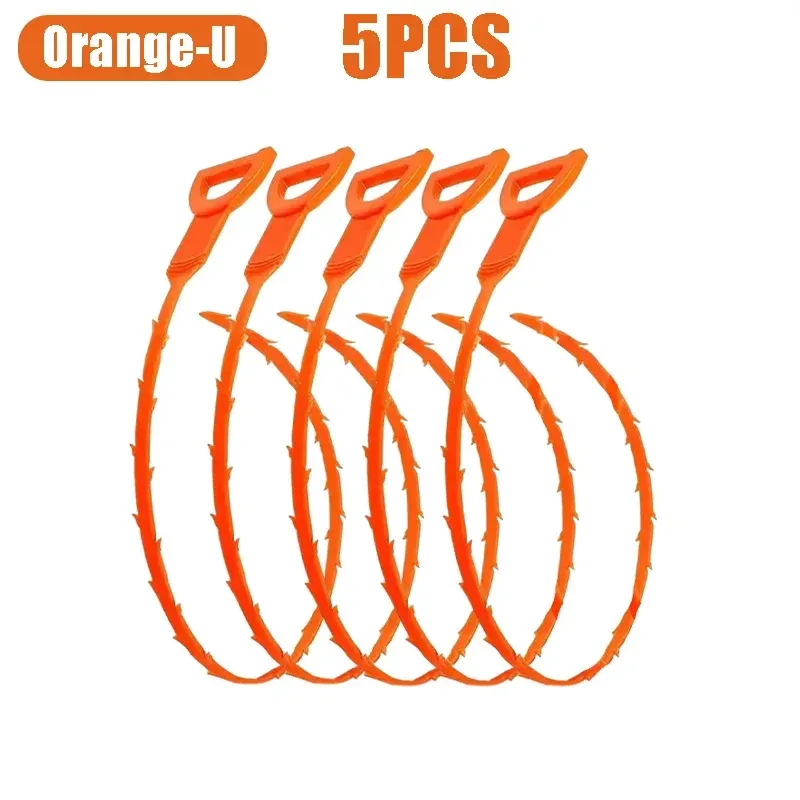 Crochet de dragage pour cheveux, outil de débouchage de canalisations, déboucheur pour tuyaux et éviers, dissolvant de bouchons de drain, accessoires de nettoyage pour évacuations de toilettes 8