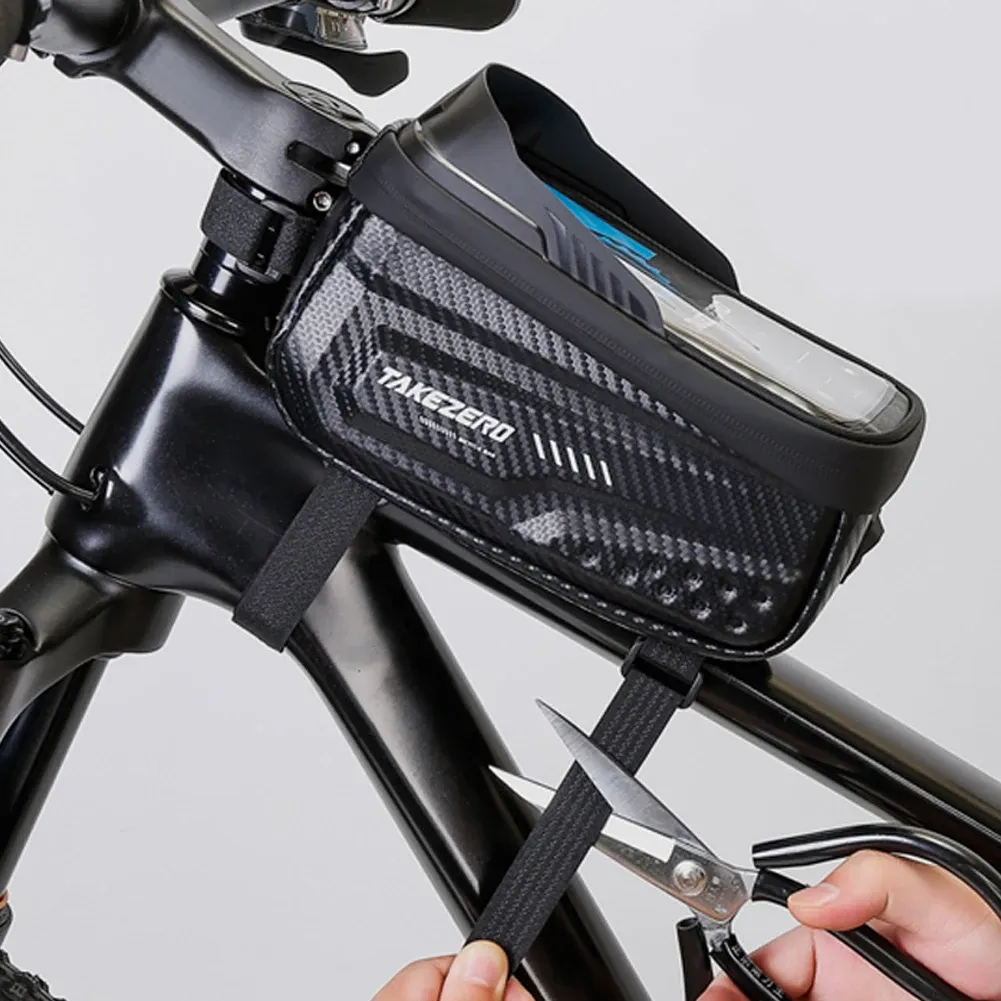 Sac de vélo étanche à écran tactile pour smartphone, compatible écrans de 4,7 à 6,8 pouces 3