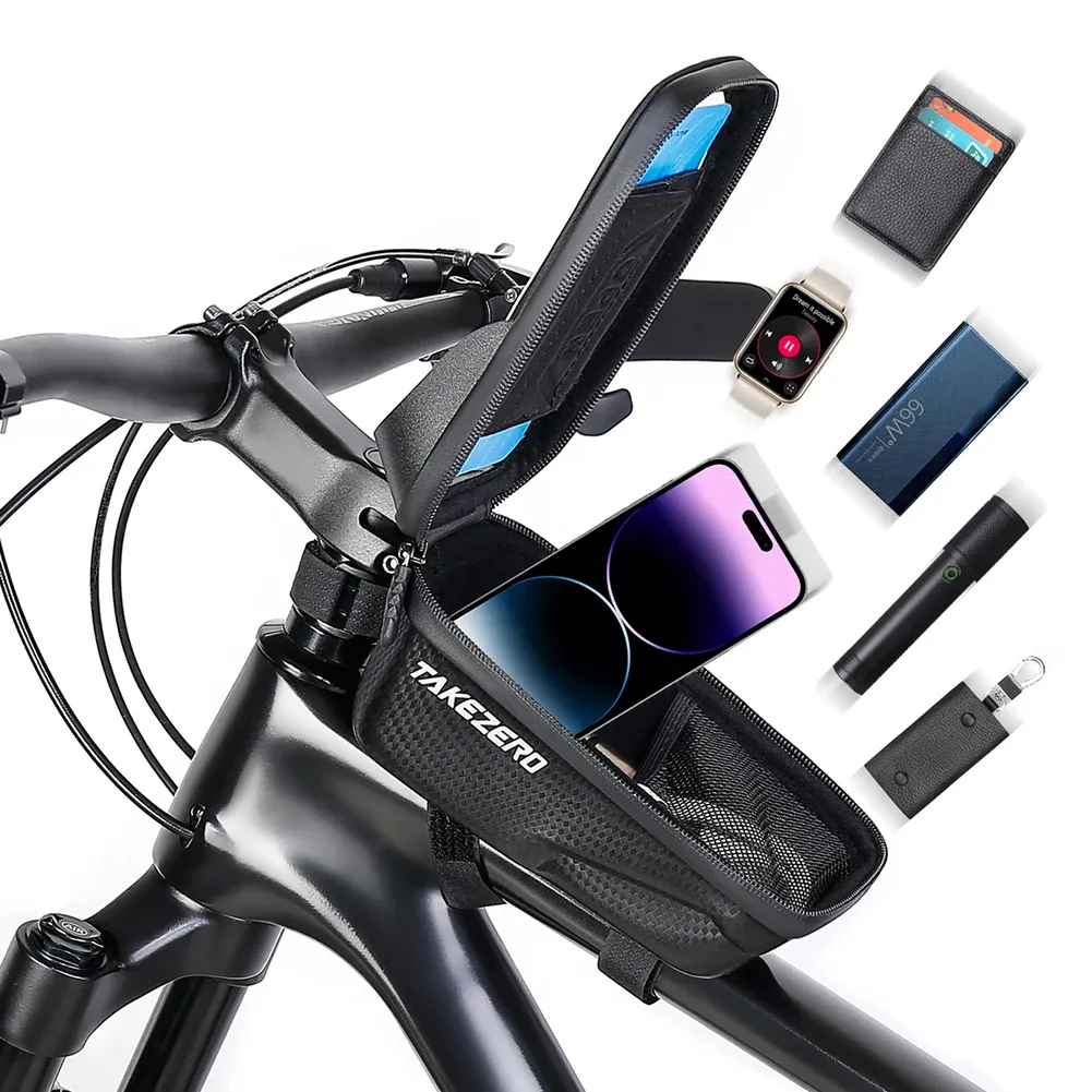 Sac de vélo étanche à écran tactile pour smartphone, compatible écrans de 4,7 à 6,8 pouces - Image 1
