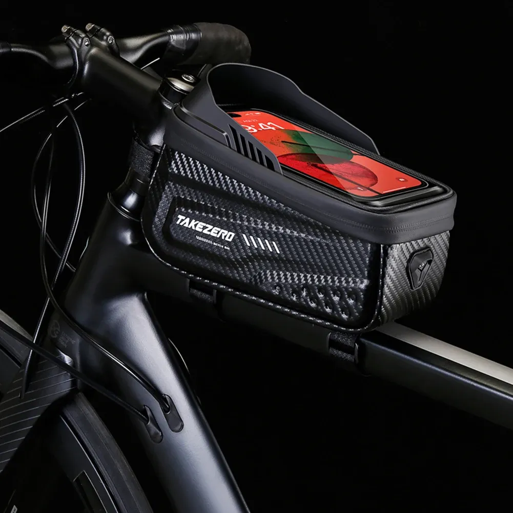 Sac de vélo étanche à écran tactile pour smartphone, compatible écrans de 4,7 à 6,8 pouces 6
