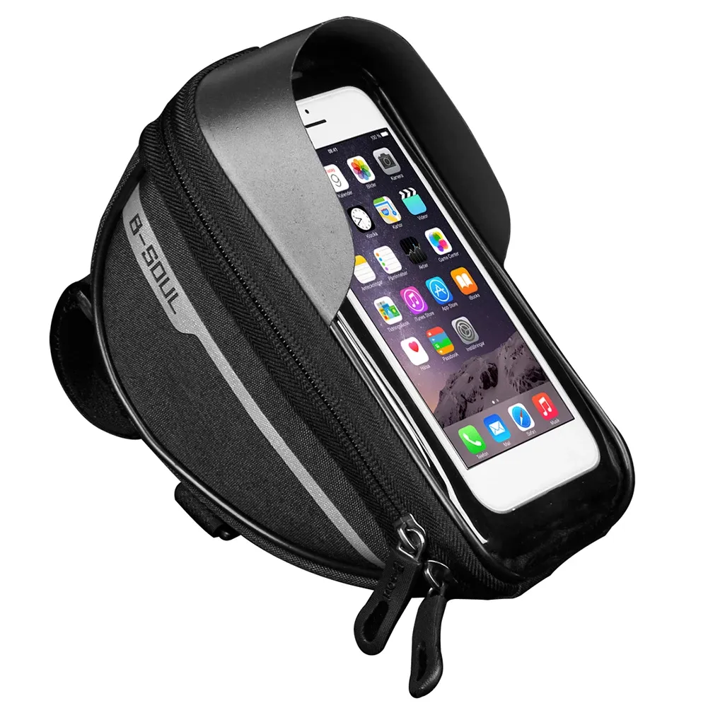 Sac de vélo étanche à écran tactile pour smartphone, compatible écrans de 4,7 à 6,8 pouces 8