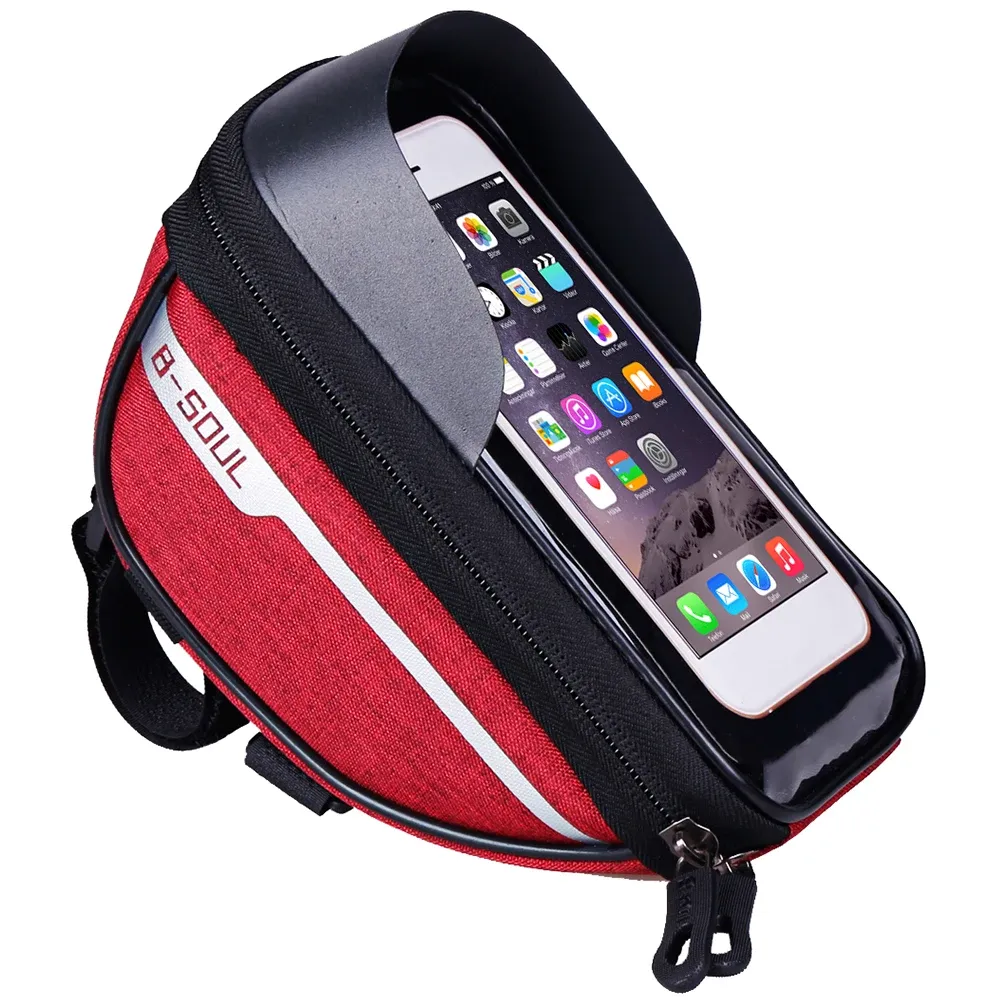 Sac de vélo étanche à écran tactile pour smartphone, compatible écrans de 4,7 à 6,8 pouces 7