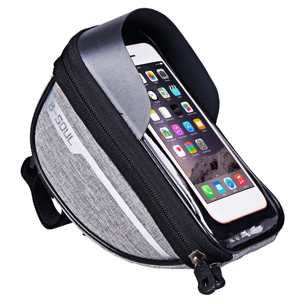 Sac de vélo étanche à écran tactile pour smartphone, compatible écrans de 4,7 à 6,8 pouces 11