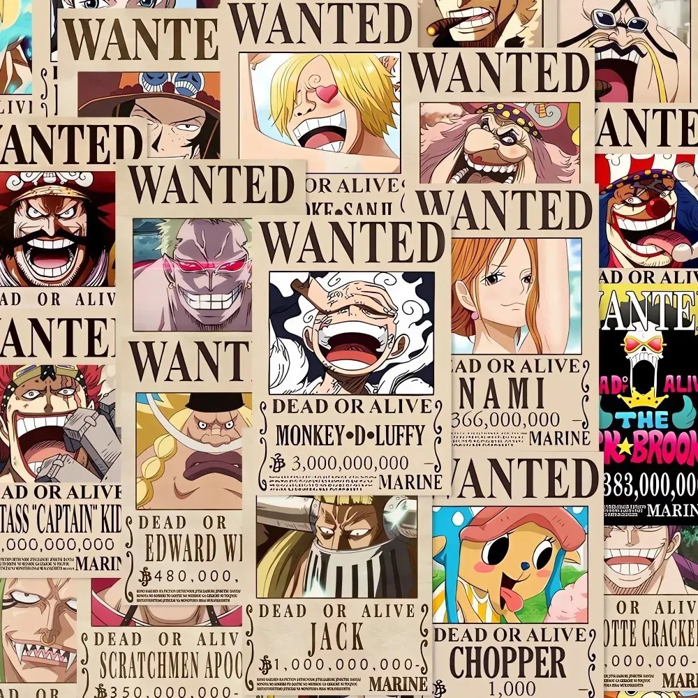 Autocollants One Piece appliqués sur un ordinateur portable