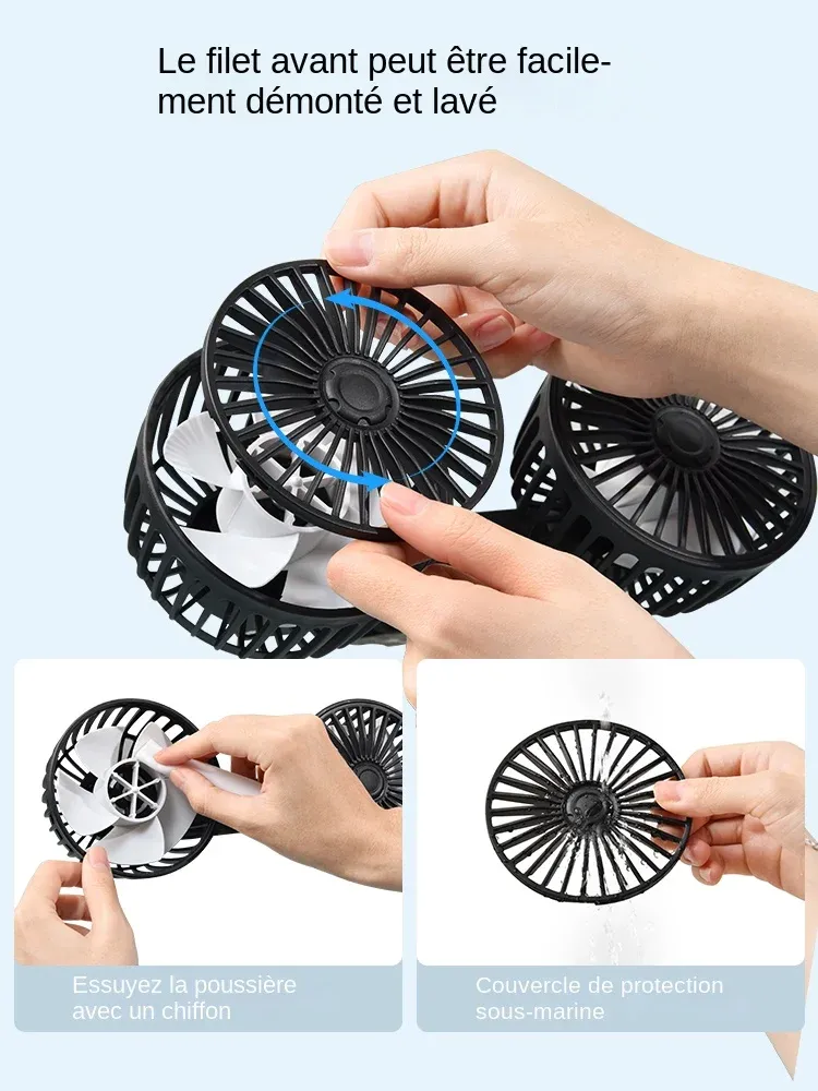 Ventilateur arrière pour voiture, confort passager