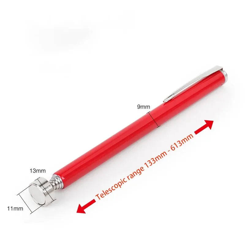 Mini stylo magnétique télescopique, vue rapprochée