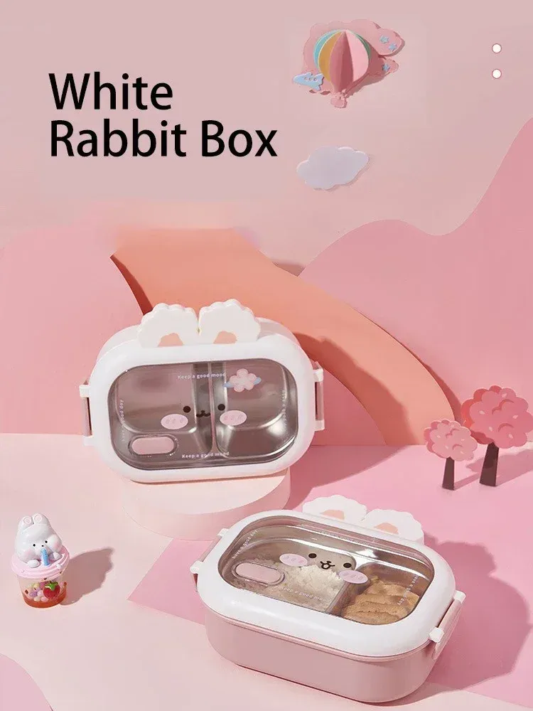 Boîte à Bento lapin en acier inoxydable, vue principale