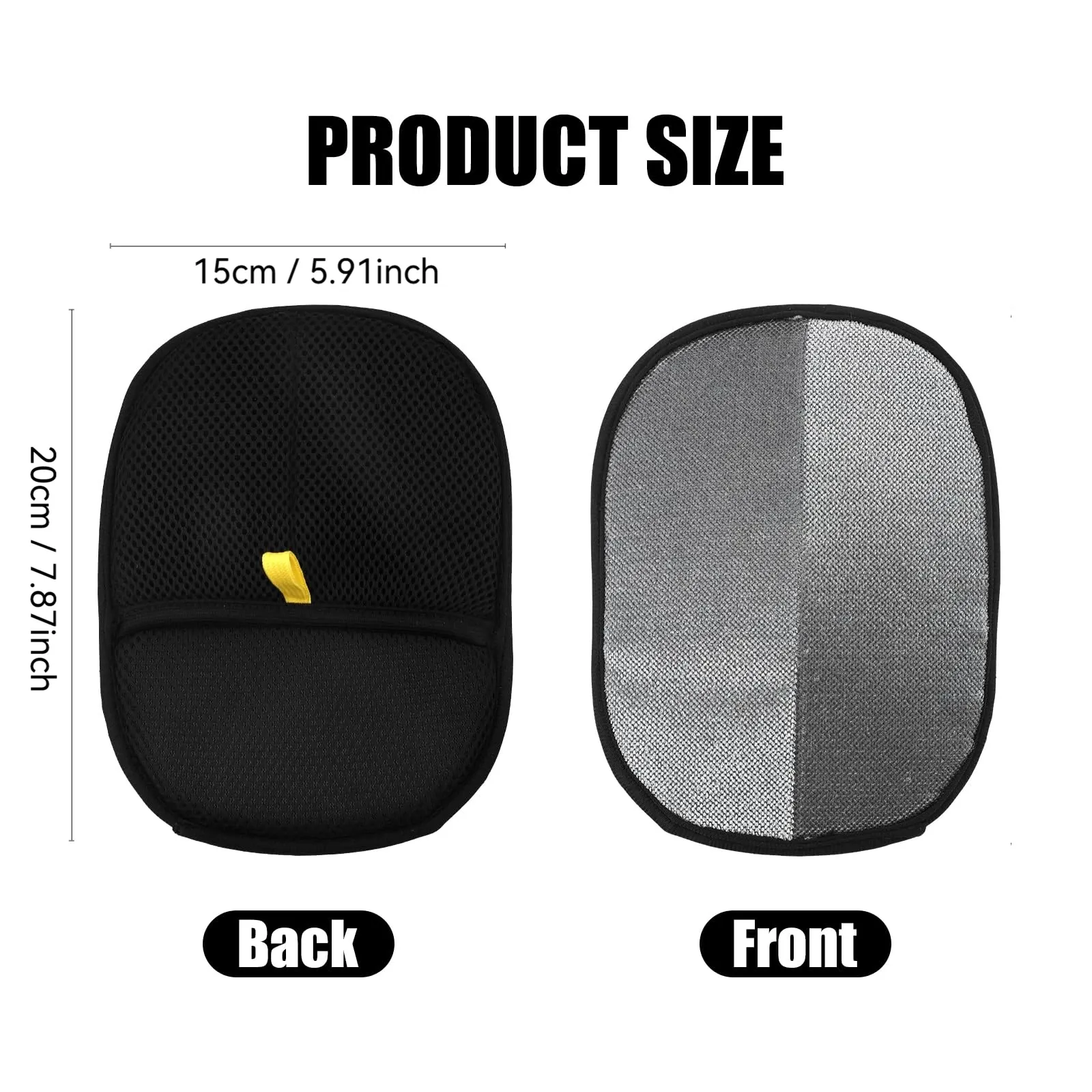 Gants de toilettage réutilisables double face pour animaux de compagnie, élimination statique des poils pour tapis 2