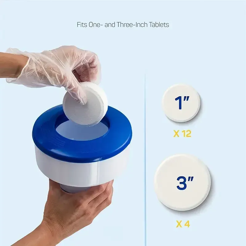 Distributeur flottant durable pour piscine – Stérilisateur automatique pour comprimés de chlore 4