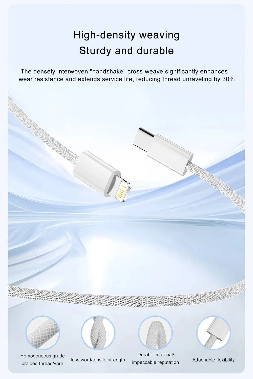 Finition du câble de charge