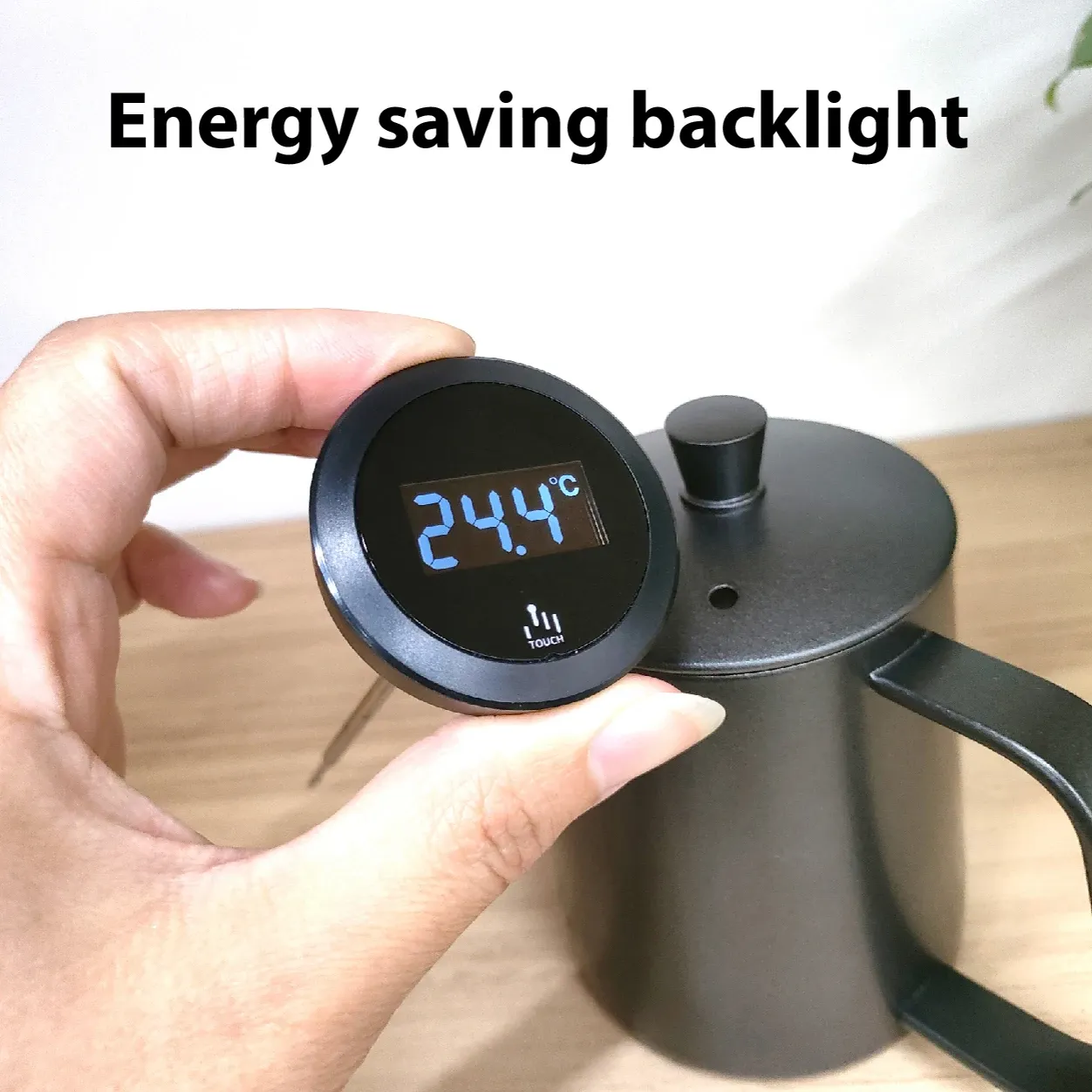 Thermomètre pour mousse de lait – Outil de barista en acier inoxydable avec clip, 0 à 220 °F / -10 à 110 °C, idéal pour le latte art 3