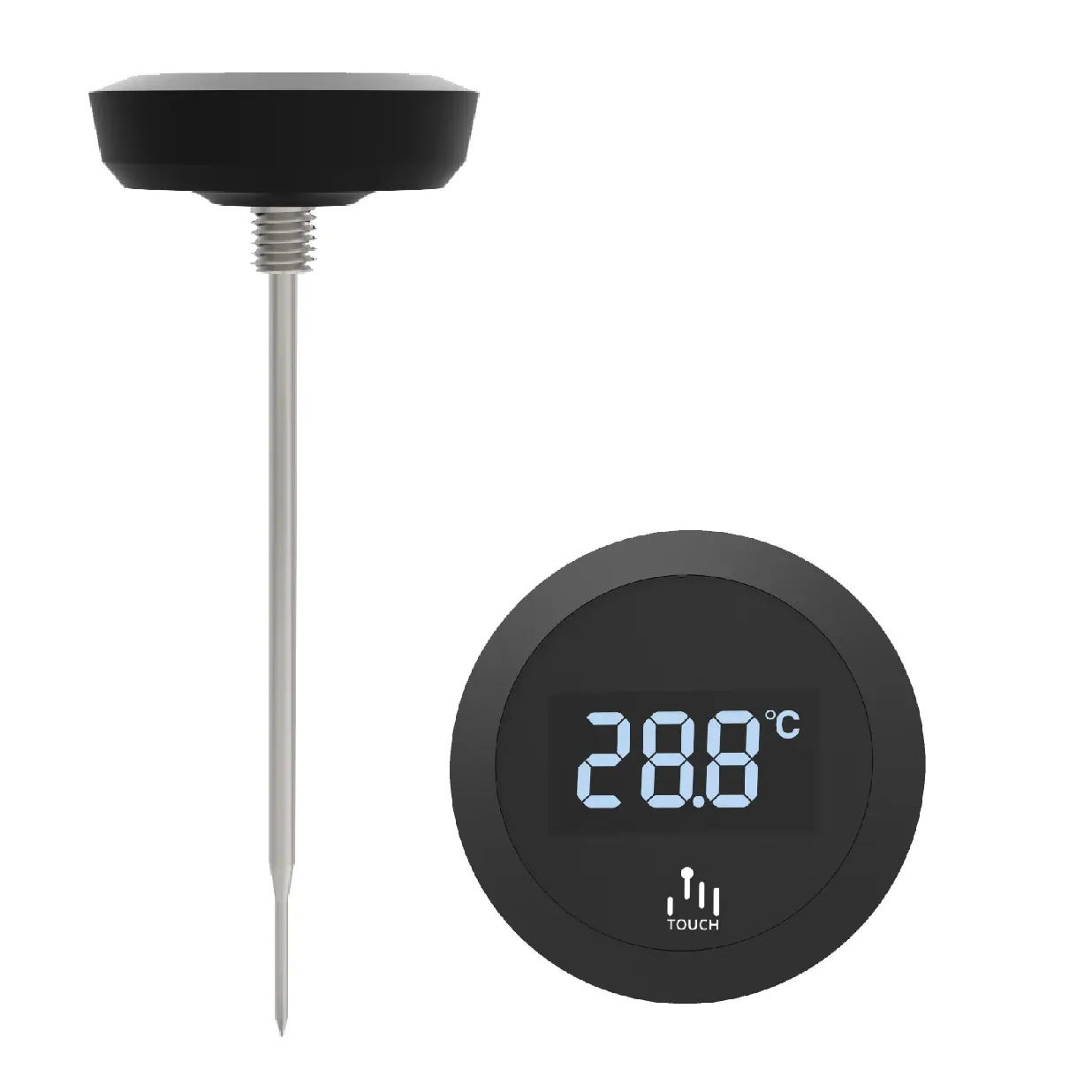 Thermomètre pour mousse de lait – Outil de barista en acier inoxydable avec clip, 0 à 220 °F / -10 à 110 °C, idéal pour le latte art 7