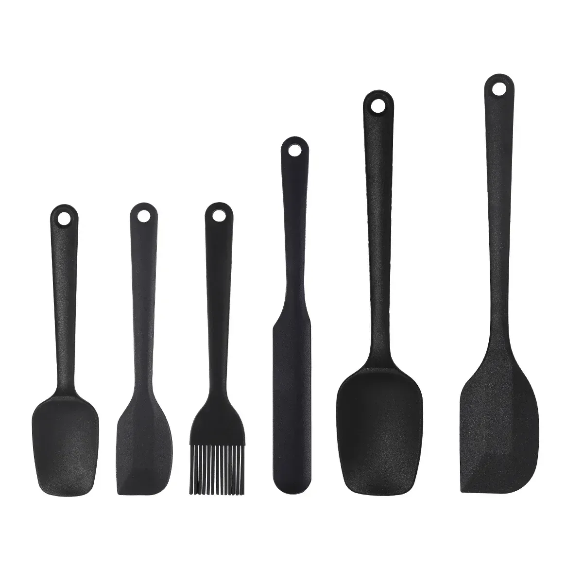 Ensemble d'ustensiles de cuisine en silicone résistant à la chaleur, avec grattoir à crème, pinceau à huile et accessoires barbecue, qualité alimentaire 9