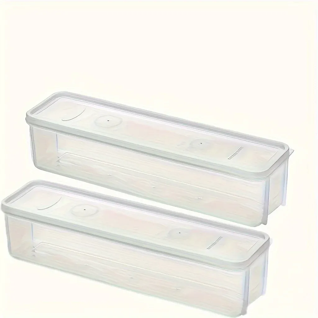 Boîte de conservation alimentaire pour réfrigérateur, petite boîte de rangement transparente et hermétique 9
