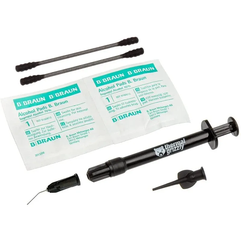 Pâte thermique en métal liquide Grizzly Conductonaut 73 W/mK à haute conductivité thermique pour le refroidissement CPU et GPU 4