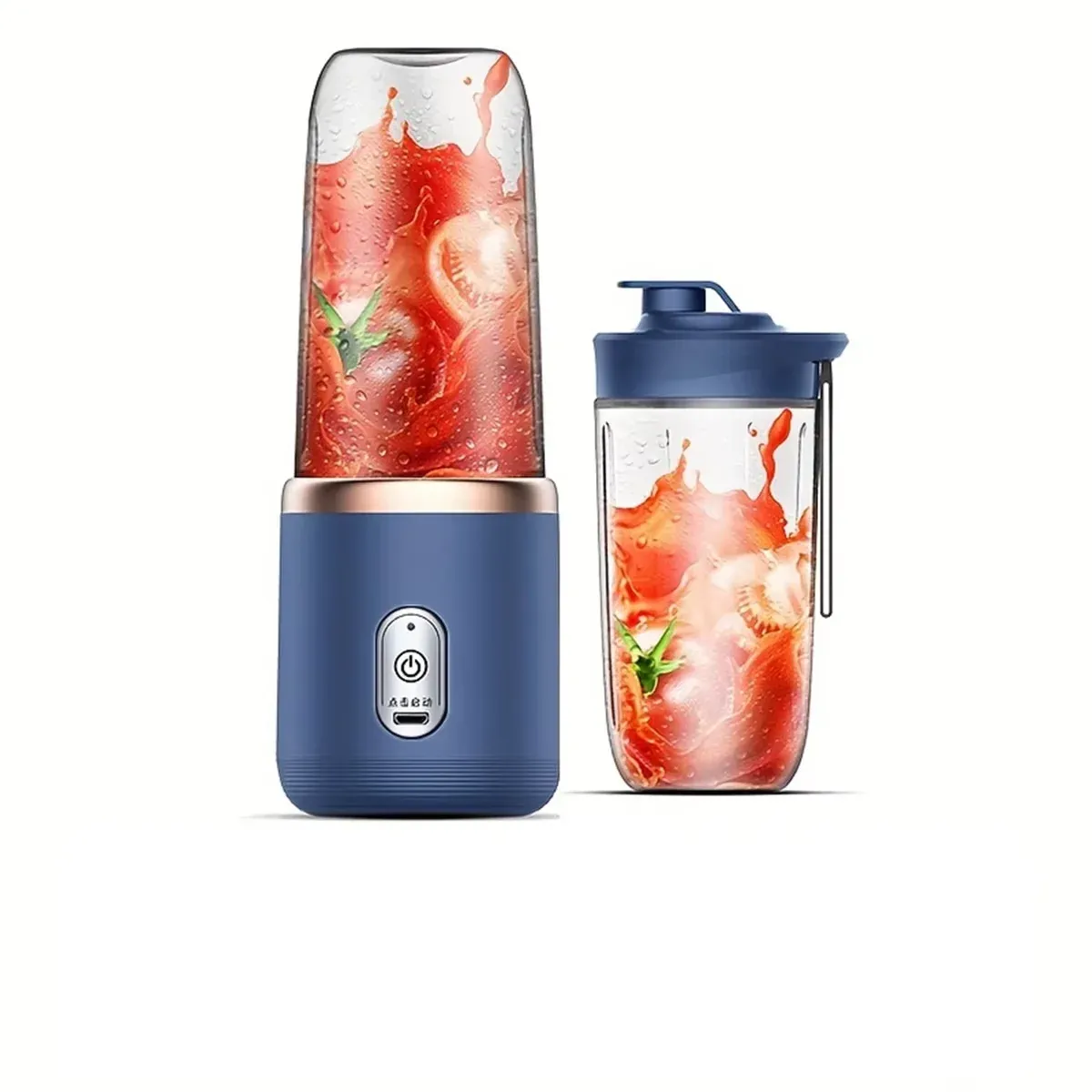 Mixeur portable électrique 80 à bouteille, 6 lames, pour jus frais et smoothies, broyage de glace 2