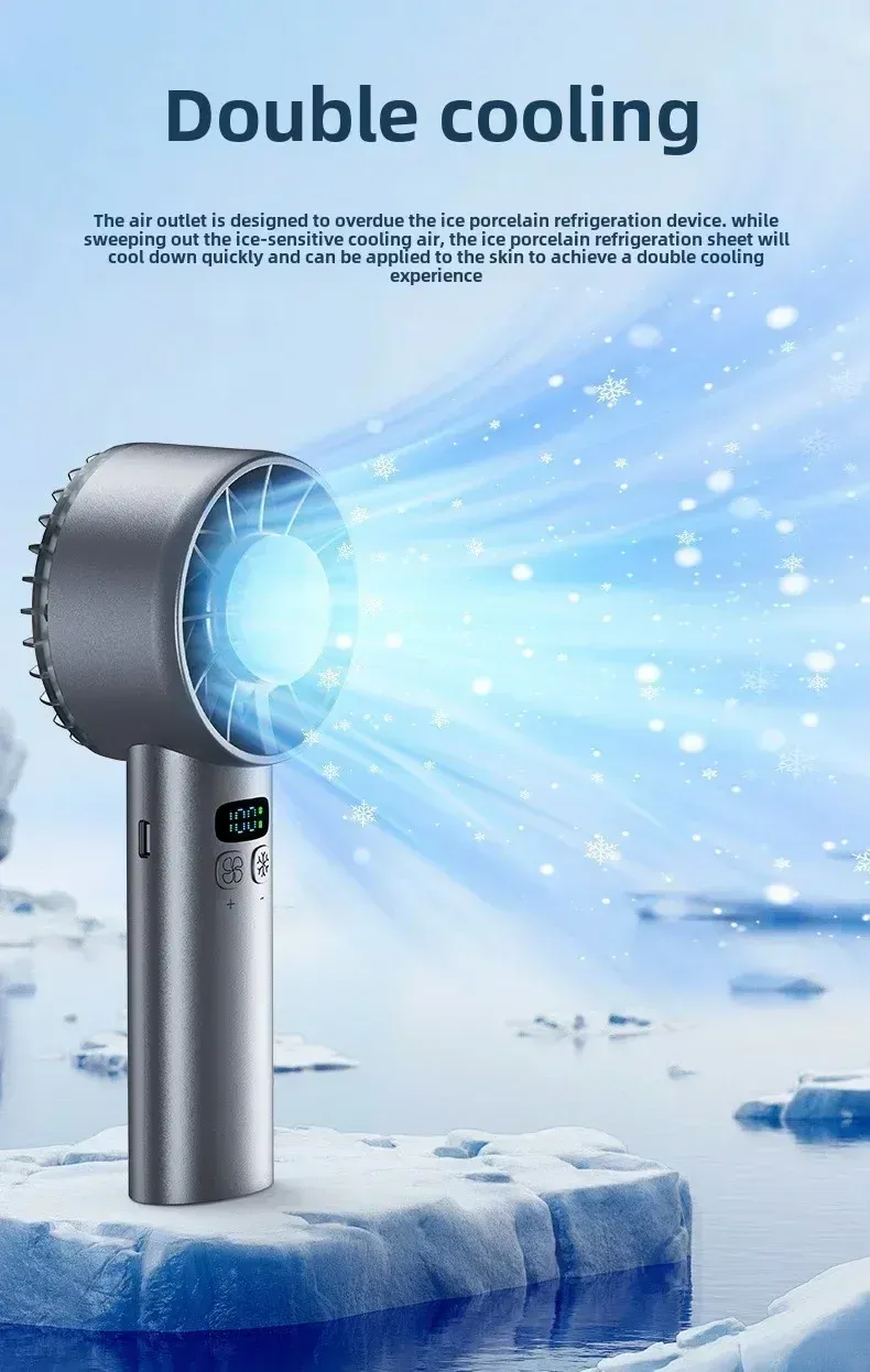 Ventilateur portatif Ice Pack TINSOL, finition soignée