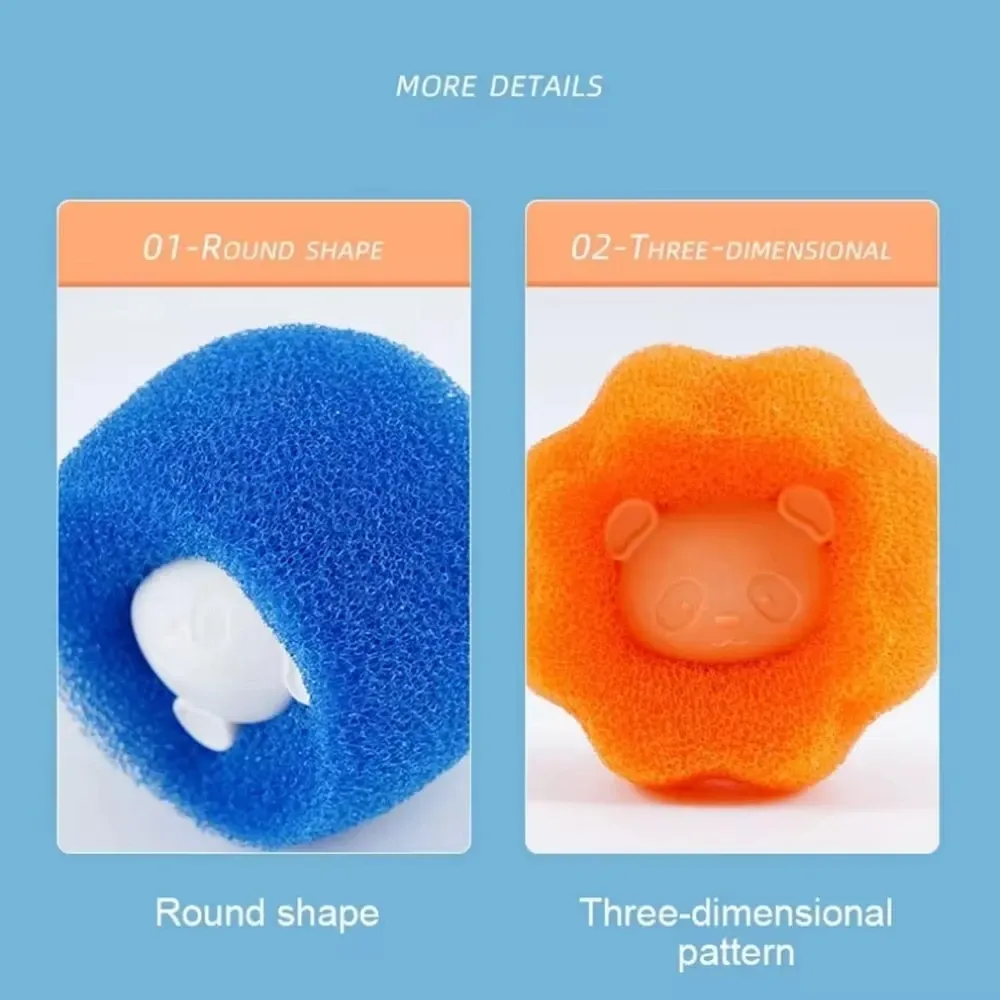 Éliminateur de poils d'animaux pour lave-linge, réutilisable, brosse à poils pour chats et chiens, collecteur de peluches et de poussière, outils de nettoyage pour sèche-linge et lessive 2