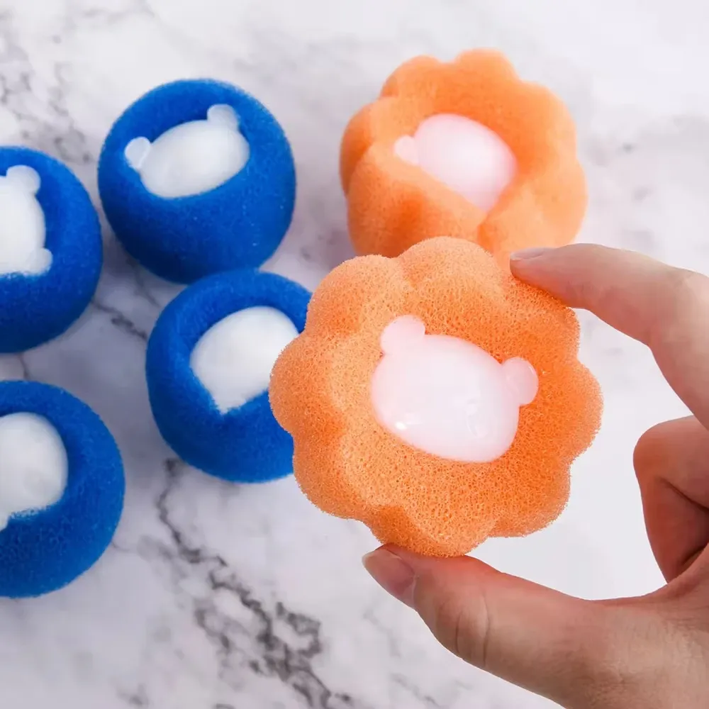 Éliminateur de poils d'animaux pour lave-linge, réutilisable, brosse à poils pour chats et chiens, collecteur de peluches et de poussière, outils de nettoyage pour sèche-linge et lessive 5