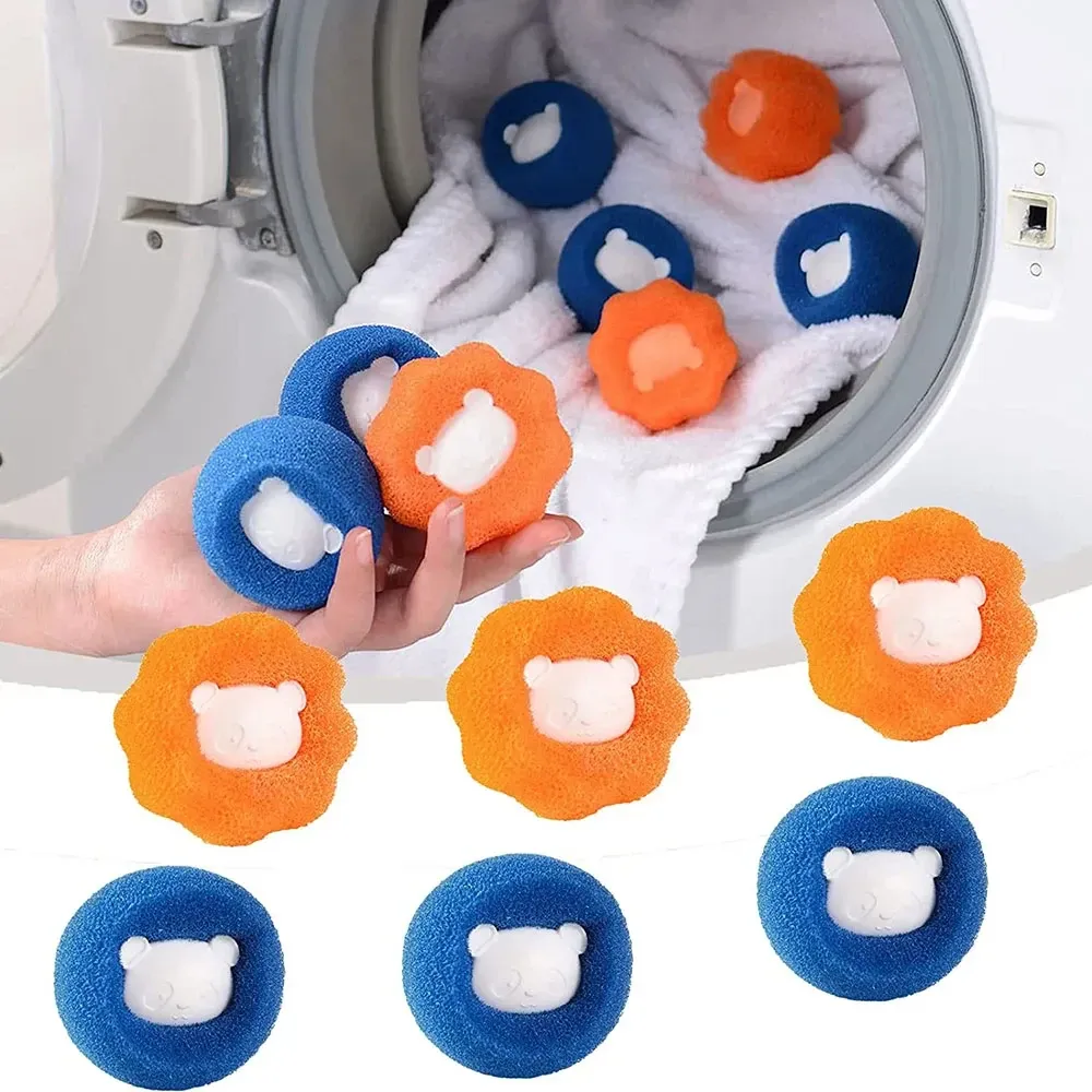 Éliminateur de poils d'animaux pour lave-linge en situation d'utilisation