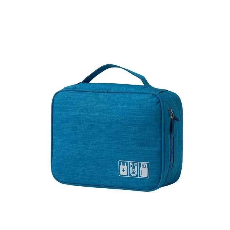 Sac de rangement électronique de voyage, organisateur multifonction à plusieurs compartiments pour écouteurs, câbles, chargeurs, disques durs et accessoires high-tech 11